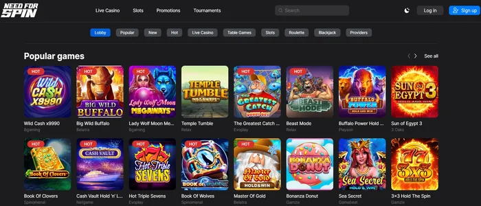 Need for Spin Online Casino